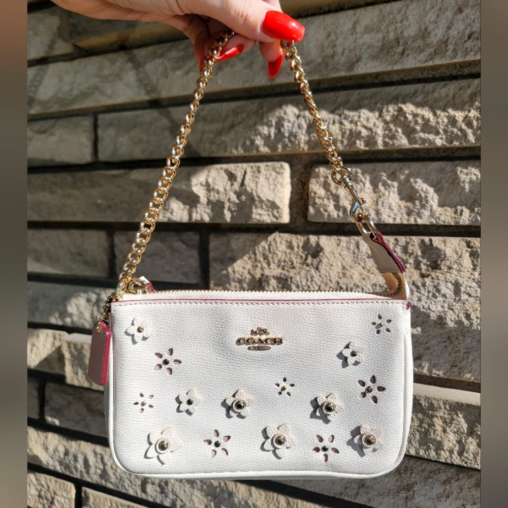 COACH Purse with 3D flowers